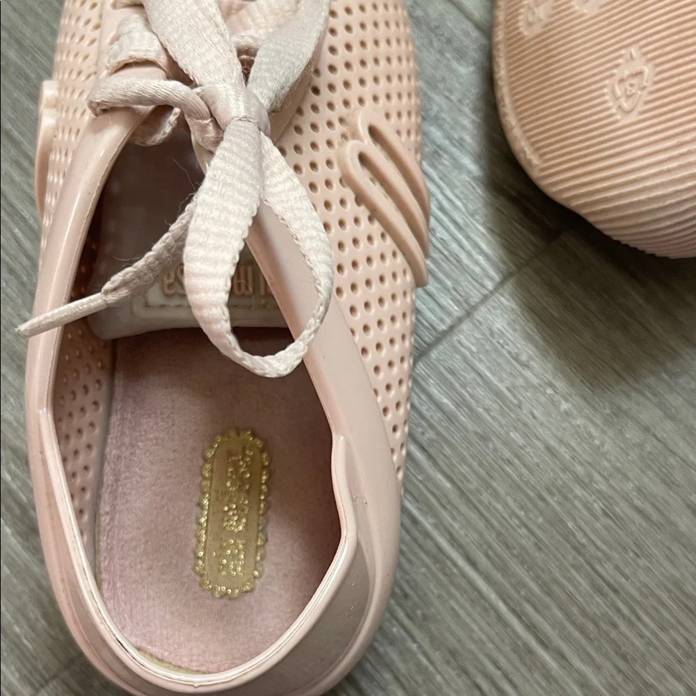 Mini Melissa Girls Pink Sneakers - Picture 5 of 6